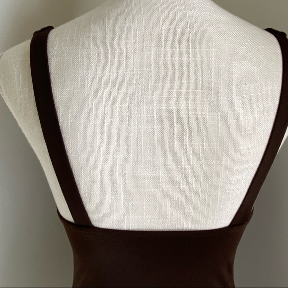 JCrew Brown Tankini Top, Medium - Picture 5 of 16